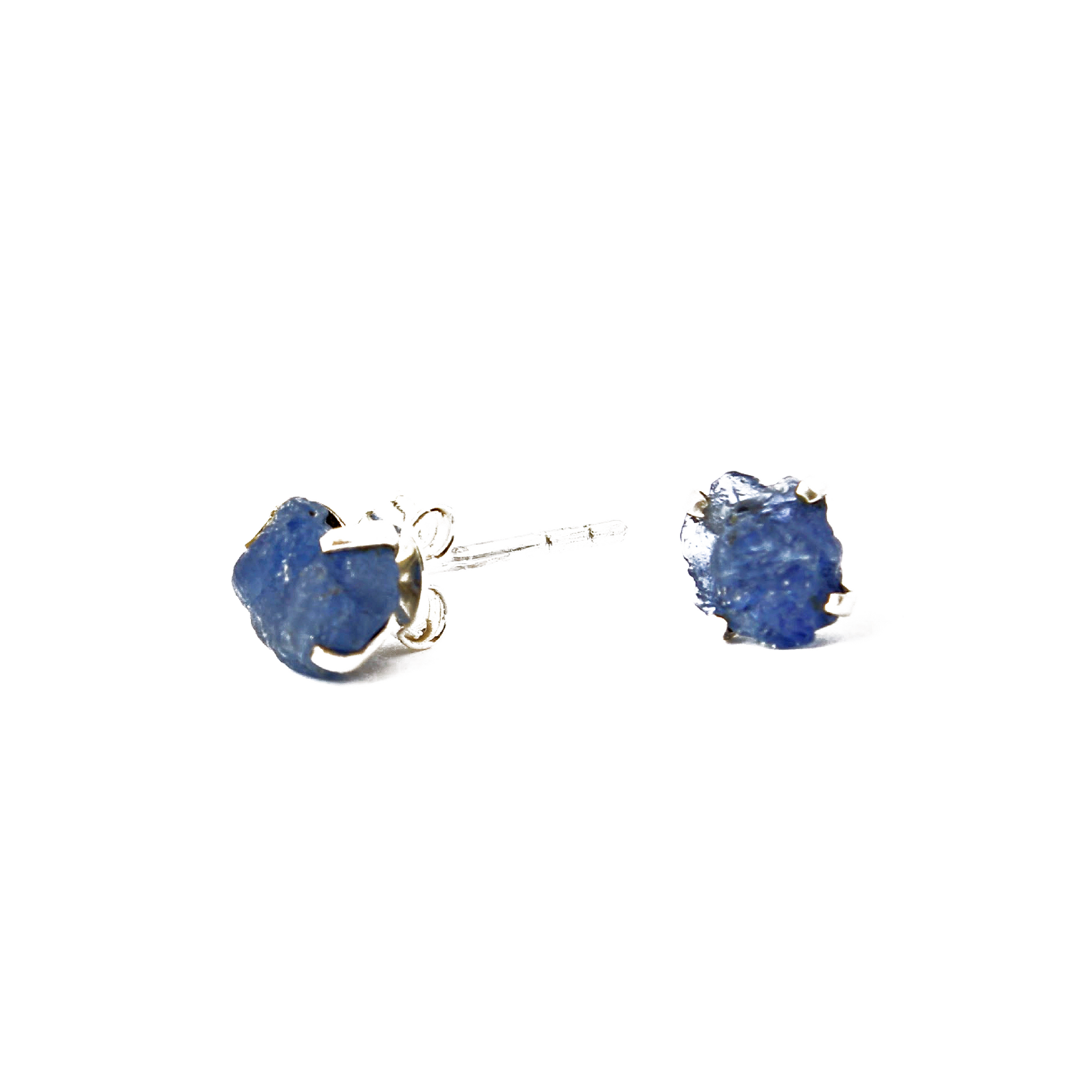 Raw sales sapphire earrings
