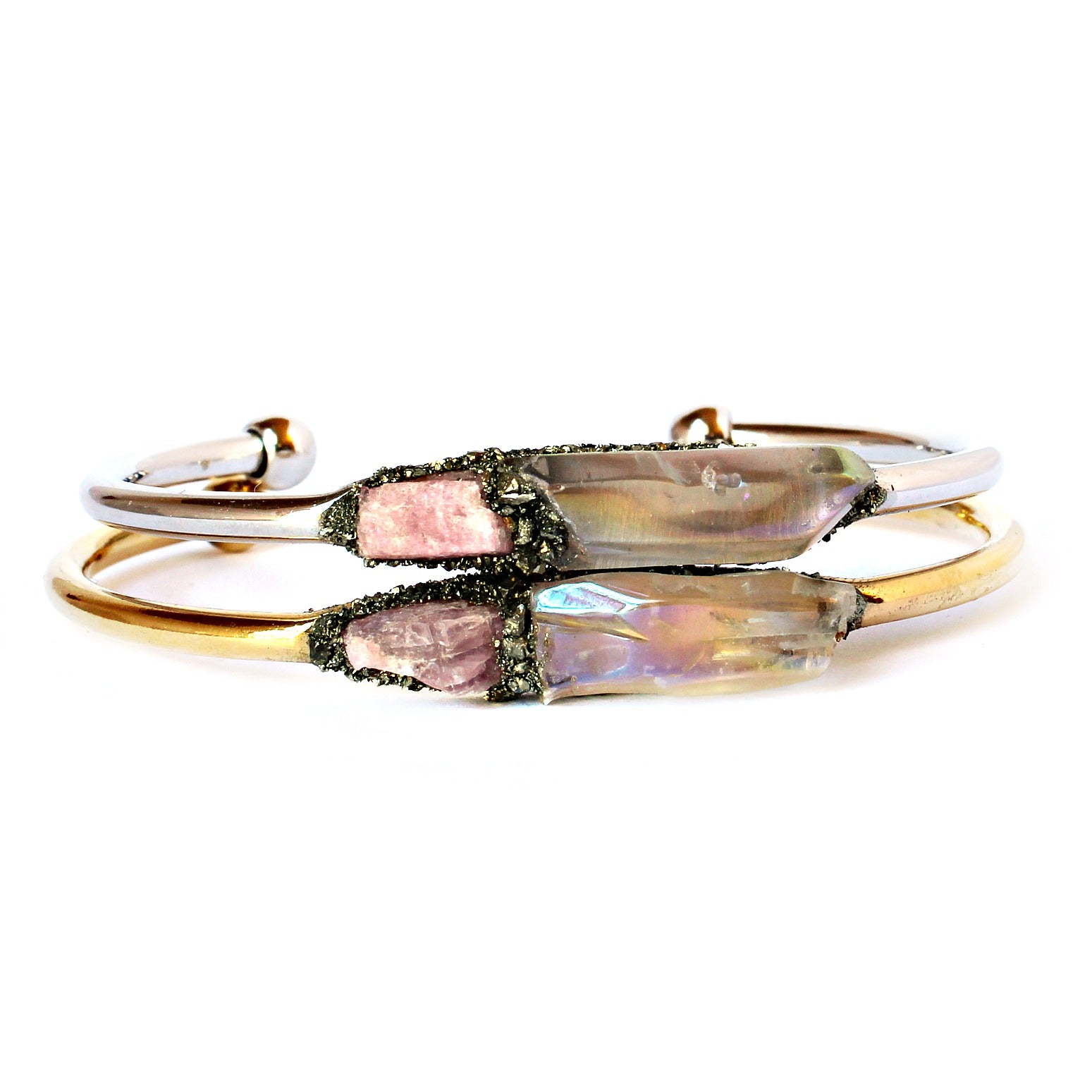 Aqua Aura Quartz Gemstone Necklace • Ocean Tuff Jewelry